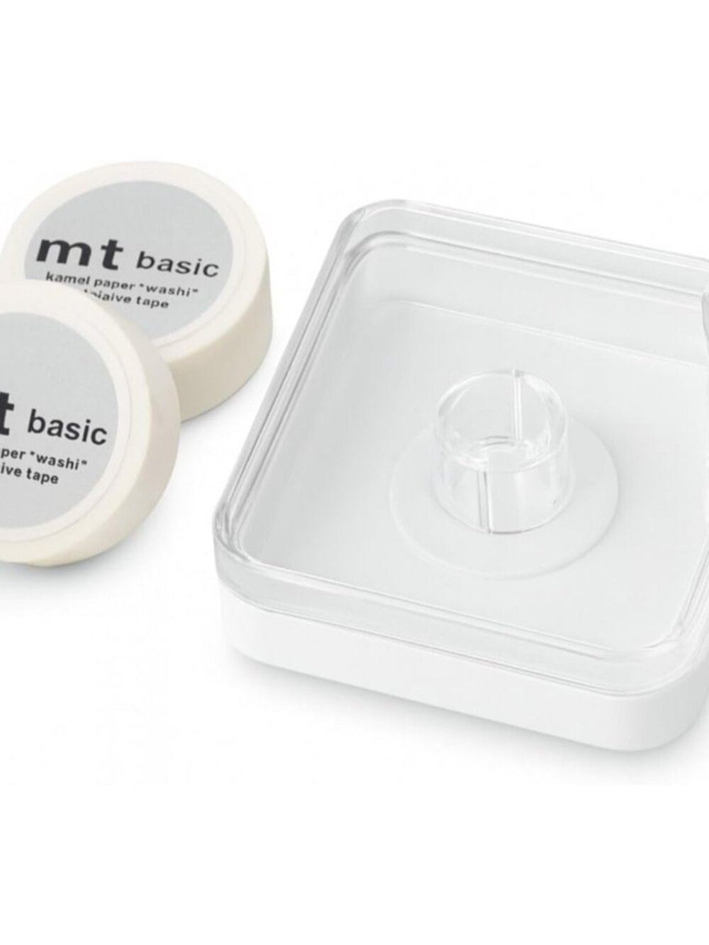 mt Washi Tape White x2 with Dispenser & Cutter – Japanese Masking for Painters a